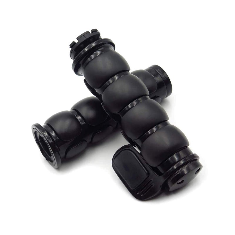 MOTLTECH Motorcycle Hand Grips 7/8" Non-slip Hand Grip with Throttle Assist for Harley Yamaha Kawasiki Suzuki Cruisers Motorbikes Choppers, Black - Image 1